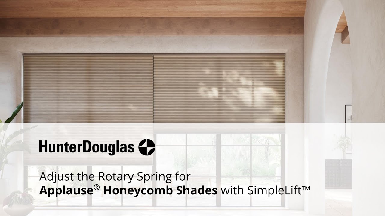 Adjust the Rotary Spring for Applause Honeycomb Shades With SimpleLift