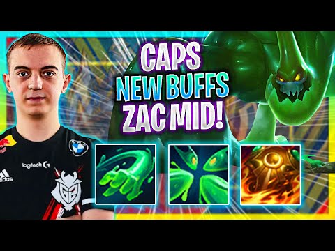 CAPS IS SO GOOD WITH ZAC NEW BUFFS! | G2 Caps Plays Zac Mid vs Yasuo! | Preseason 2023