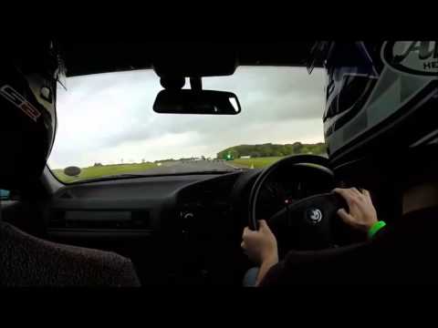 BMW E36 328i - Wet track, Chinese rear tyres.. Bedford GT 10/10/15