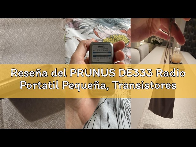 Vídeo relacionado con PRUNUS DE333 Radio Portatil Pequeña, Transistores Radios FM Am con Excelente Señal, Mini Radio de Bolsillo, Sintonizador con Indicador, Radios Pilas Pequeña Funciona con AAA Pilas Intercambiables.