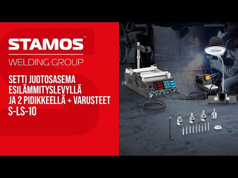 video - Setti juotosasema esilämmityslevyllä ja 2 pidikkeellä + varusteet