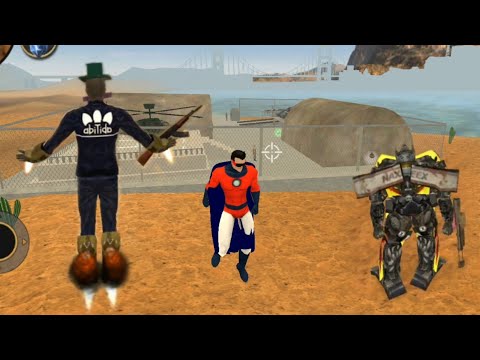 Superhero and Transformer Vs Military and Police - Vegas Crime Simulator #29 | Android Gameplay |