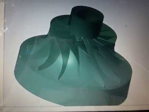 5 axis machining--CREO impeller design and manufacturing