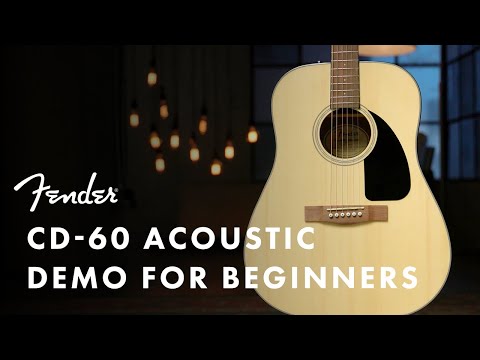 Fender CD60 Acoustic Demo For Beginners | Fender