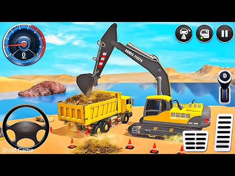 City' Road Construction Simulator 3D - City Road Builder Excavator Trucks - Android Gameplay 