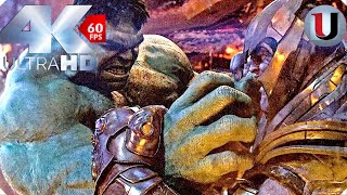 Hulk Vs Thanos - Fight Scene - Avengers Infinity War - Movie CLIP (4K)