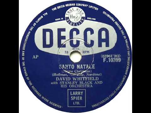 UK New Entry 1954 (68) David Whitfield - Santo Natale (Merry Christmas)