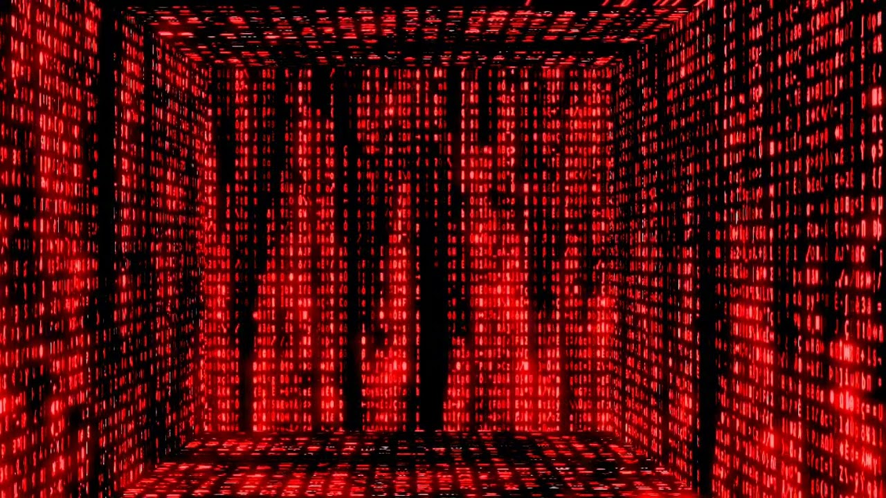 red digital code background. digital, technology, data processing and futuristic concept.