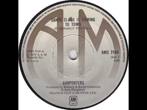 UK New Entry 1975 (323) Carpenters - Santa Claus Is Coming To Town