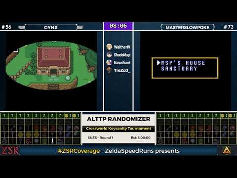ALttPR Crossworld Keysanity Tournament: WB Round 1 - GynxyGirl vs. MasterSlowPoke