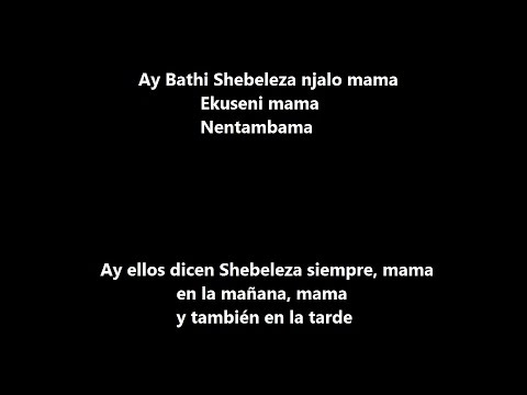 CONGO MAMA. NOMBRE REAL: SHEBELEZA (LETRA). JOE MAFELA.