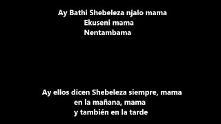 CONGO MAMA. NOMBRE REAL: SHEBELEZA (LETRA). JOE MAFELA.