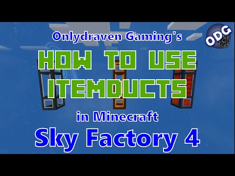 Minecraft - Sky Factory 4 - How to Use Itemducts, Fluiducts and Fluxducts from Thermal Dynamics
