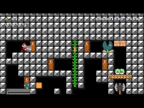Super Mario Maker - Mario Box ~7~ *One screen puzzle* 60fps