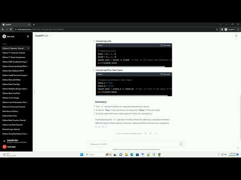 Python Not Equal Syntax