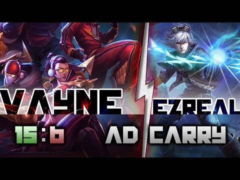 5.5 I am Gosu as Vayne vs Ezreal as AD Carry!