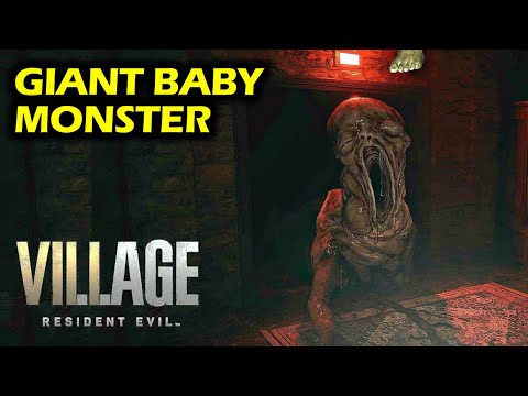 Escaping Giant Baby Monster in House Benevento | Resident Evil 8 Village Walkthrough- Beneviento