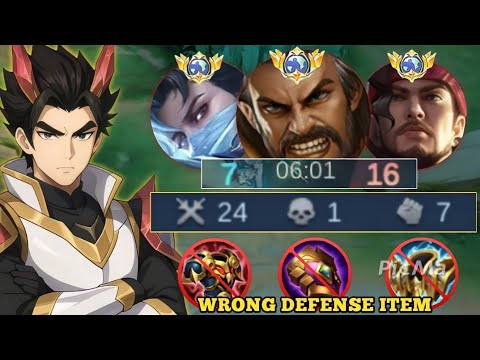 TUTORIAL YU ZHONG: HOW TO PLAY LATE GAME USING THIS BUILD TO COMEBACK - MLBB