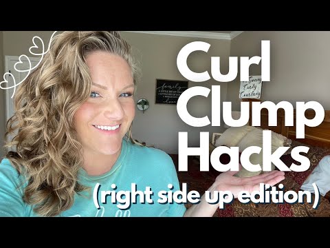 Curl Clump Hacks // Right Side Up // How to get your Wavy/Curly Hair to Clump (2A, 2B, 2C hair)