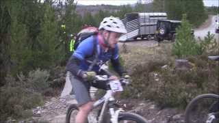 preview picture of video 'Strathpuffer 24 Hour Mountain Bike Race 2014, part 14. At the narrow bridge.'