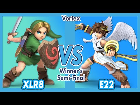 Vortex Smash Weekly Winner's Semi Final 8/11/17 - XLR8 (Young Link, Pyra/Mythra) Vs. E22 (Pit, DK)