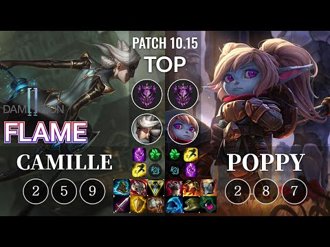 DWG Flame Camille vs Poppy Top - KR Patch 10.15