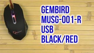 Gembird MUSG-001-R - відео 1