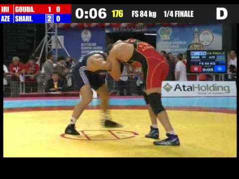 84kg - Sharif Sharifov (AZE) vs Alireza Goudarzi (IRI) 2011 world championship