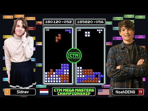 TOP 16 BEGINS! Classic Tetris Mega Masters Championship 2023: Sidnev, Noah