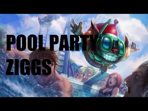 League of Legends - Pool Party Ziggs - Full Game Commentary