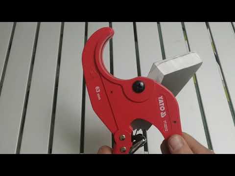 Ножницы YATO для ПВХ труб до 63 мм (YT-22312) Ножницы YATO для ПВХ труб до 63 мм (YT-22312)