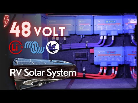 48 Volt RV Battery System w/ Solar Panel Grid | 2020 Newmar New Aire