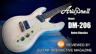 Video thumbnail for Aria Pro II DM-206 Reviewed by Nick Jennison by Aria Guitars World