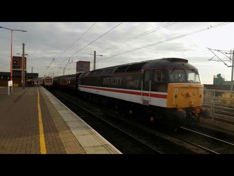 Intercity Swallow 47828 Passes Wigan North Western Railway Station 19th November 2019
