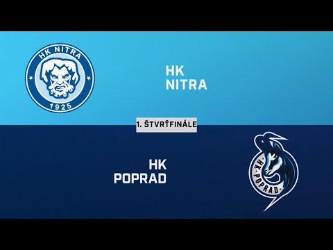 Štvrťfinále play-off: HK Nitra - HK Poprad 6:3, stav série: 1:0