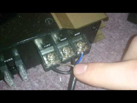 How to power a car amplifier with a laptop charger