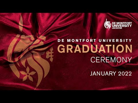 DMU January Graduations 2022: Monday 17 January 5pm