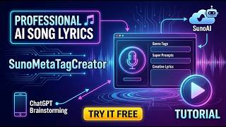 AI Song Lyrics & Super Prompt Tutorial: SunoMetaTagCreator Guide