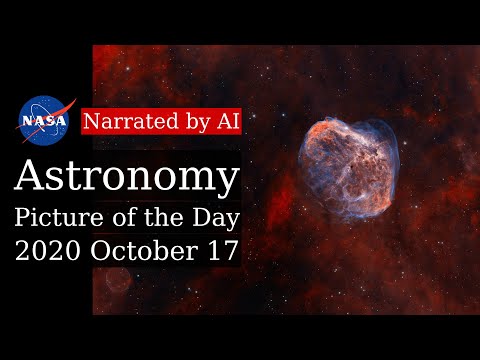 APOD: 2020-10-17 - Cygnus: Bubble and Crescent (Narrated by Emma)