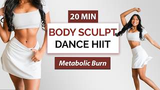 20 Min Dance HIIT to Lose Belly Fat | Full Body Cardio, No Jumping