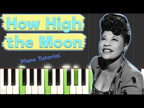 How High the Moon || Jazz Piano Tutorial