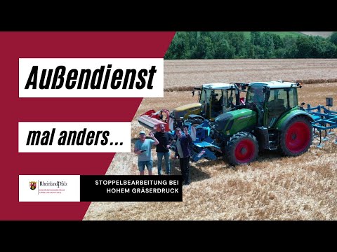 Außendienst mal anders - Stoppelbearbeitung bei hohem Gräserdruck