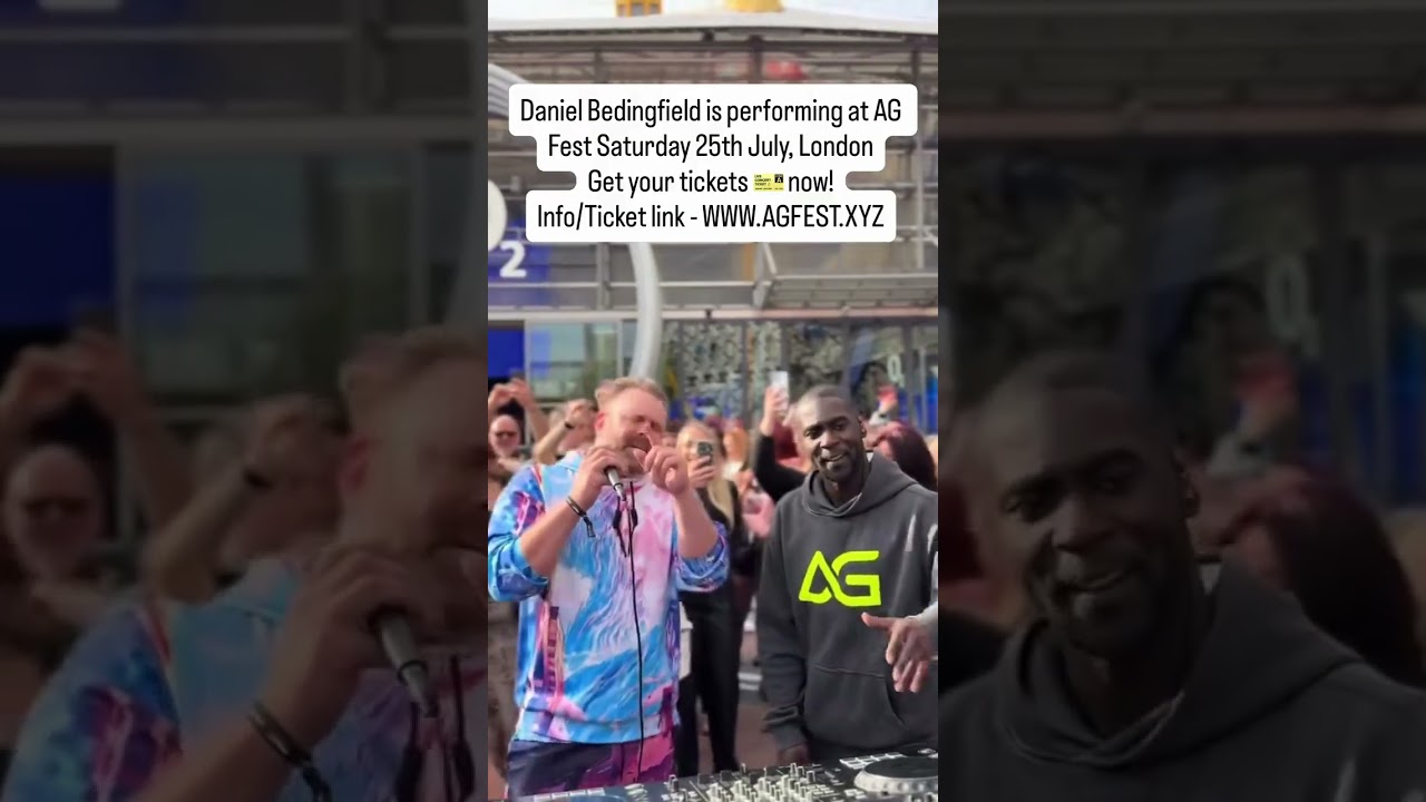 danielbedingfld is performing at AG Fest Saturday 25th July, London Get your tickets 🎫