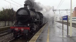 preview picture of video 'Gr 685 196 con treno storico a Pioltello'