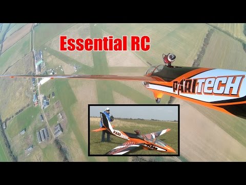 GIANT SCALE RC 50% PARITECH FOX turbine powered GLIDER (Onboard RunCam2 1080P 60 FPS)