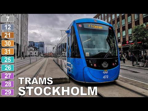 🇸🇪 Stockholm Trams & Light Rails - All the Lines (2022) (4K)