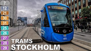 🇸🇪 Stockholm Trams & Light Rails - All the Lines (2020) (4K)