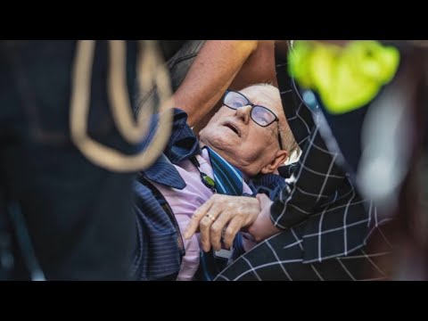 Religious speaker collapses outside Channel Ten’s office during controversial ‘Jesus joke’ protest