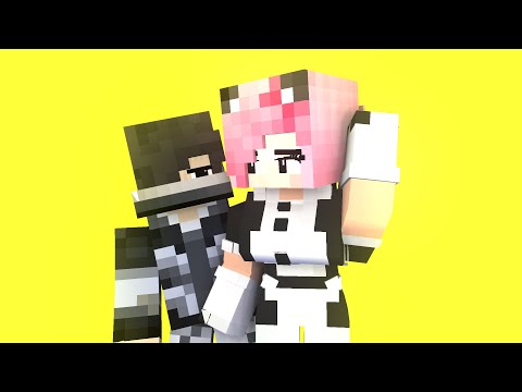 lovefool yay! arigato first meet maid kim and pierce - minecraft animation #shorts