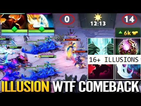 ILLUSIONS Gaming - WTF Comeback 7.22h Combo Naga Siren & Chaos Knight Dota 2 by AdmiralBulldog